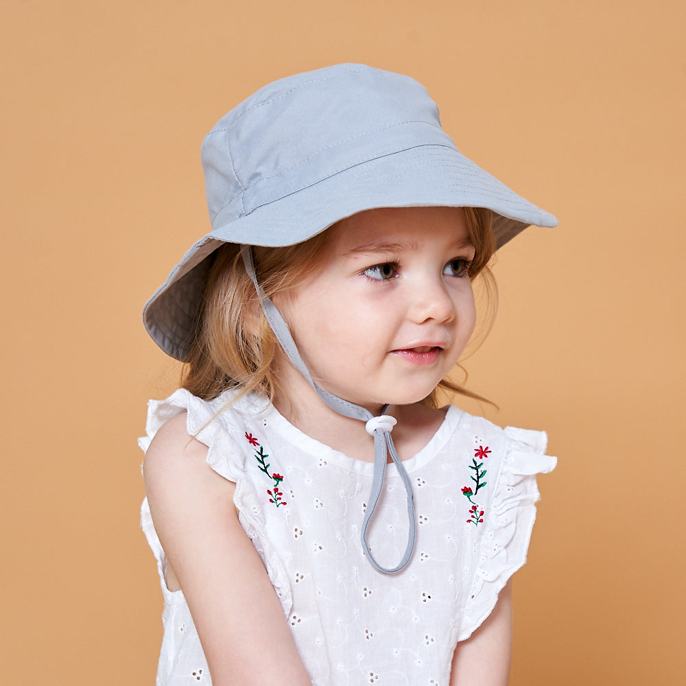 Girls Sun Hat Kids Adjustable Fisherman Hat