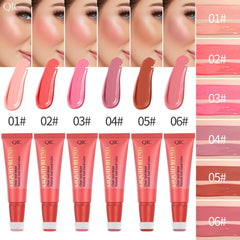 Sponge Head Lip & Cheek Dual Blush Silky Makeup Liquid Blush