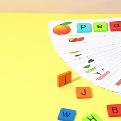 Wooden Spelling Game for Kids 26 Alphabet Letters Educational Cognitive Toy