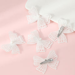 5pcs Butterfly Hair Clip for Side Hair Bang Braids Girls