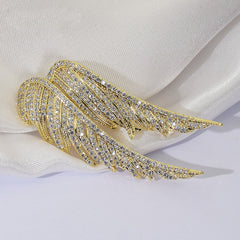 Angel's Wings Feather Brooch For Men Versatile Match Jewelry Suit Coat Pin