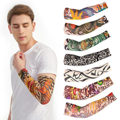 Temporary Tattoo Ice Silk Arm Sleeves Sun Protection Sleeve