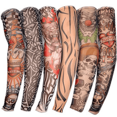 Temporary Tattoo Ice Silk Arm Sleeves Sun Protection Sleeve