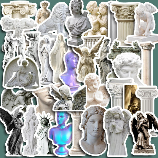 36pcs Dreamy Retro Doodle Stickers DIY Projects Student Stationery