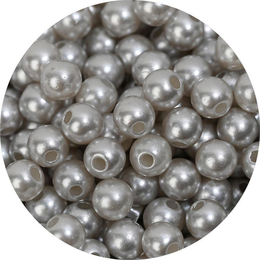 200pcs 6mm Multicolor Pearl Beads Round Spacer Beads Jewelry Making Crafts
