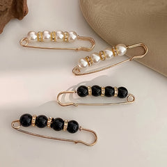 5pcs Faux Pearl Waist Pin Skirt Jeans Non-slip DIY Clothing Accessory