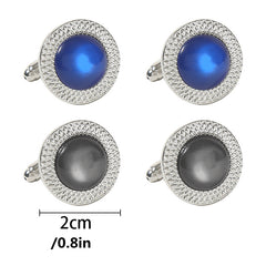 Rhombus Crystal Men's Cufflinks French Shirt Cufflinks