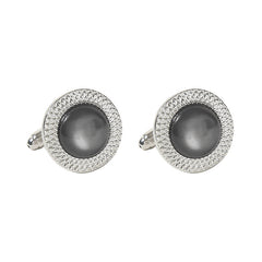 Rhombus Crystal Men's Cufflinks French Shirt Cufflinks