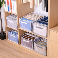 7 9 Grid Mesh Closet Shelf Organizers Jeans Wardrobe Clothes Organizer