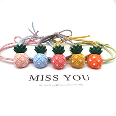 Cartoon Pineapple Decor Hair Tie Elastic Band