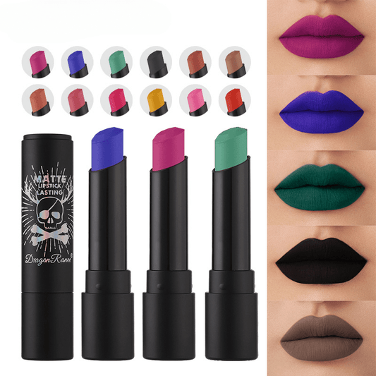 12 Colors Matte Lipstick Set - Long Lasting and Smooth Application