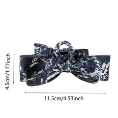 Floral Print Hair Claw Clip Nonslip Ponytail Holder