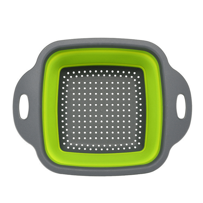 Silicone Folding Drain Basket Vegetable Washing Strainer Collapsible Drainer