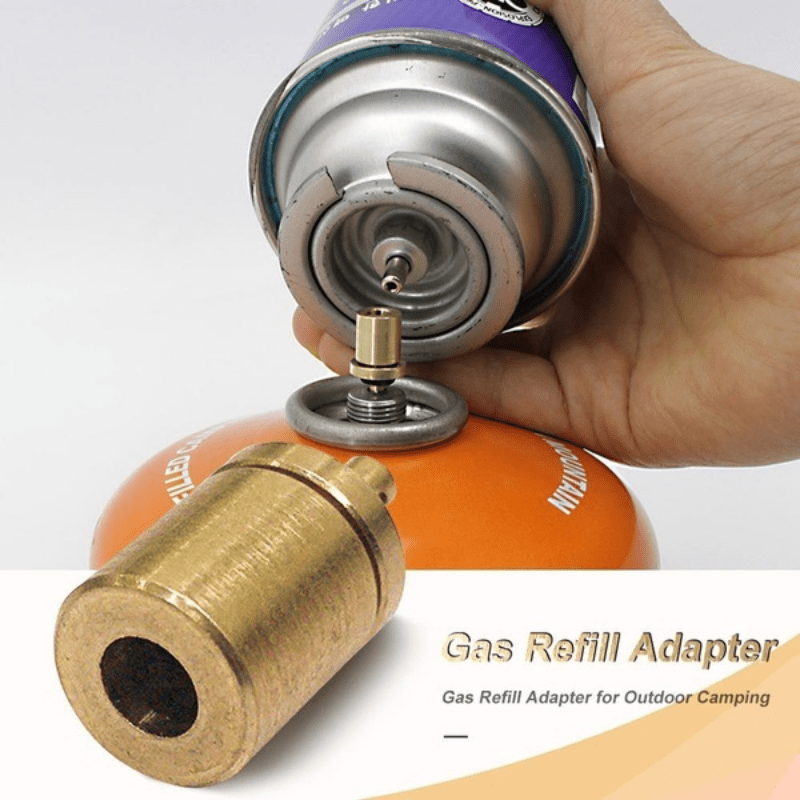 Gas Refill Adapter For Outdoor Camping Hiking Stove, Inflate Butane Canister