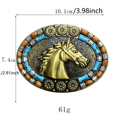 Alloy Horse Head Belt Buckle Western Cowboy Style Hot Selling