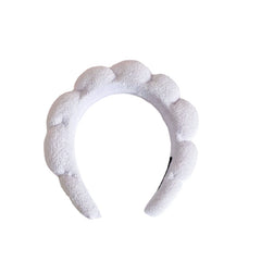 Velvet Headband Wrist Strap Towel Twist Sponge for Face Wash Spa