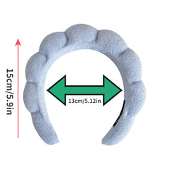 Velvet Headband Wrist Strap Towel Twist Sponge for Face Wash Spa