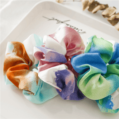 Tie Dyed Hair Tie Elastic Scrunchie Ponytail Hair Rope
