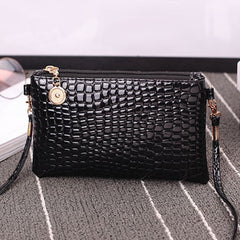 Crocodile Embossed Crossbody Bag Small Clutch Purse Women's Phone Bag