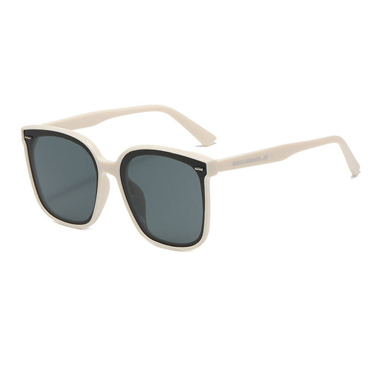 Square Sunglasses Anti Glare Rivet Decor Glasses UV400