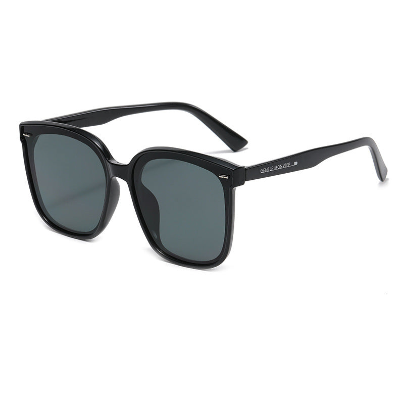Square Sunglasses Anti Glare Rivet Decor Glasses UV400
