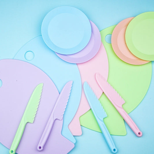 Children's Fish Shaped Fruit Serving Board Set