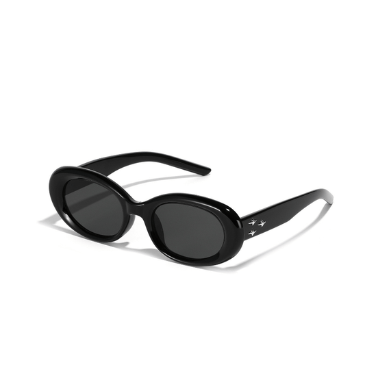 Men's Oval Sunglasses Retro Sunscreen with Box