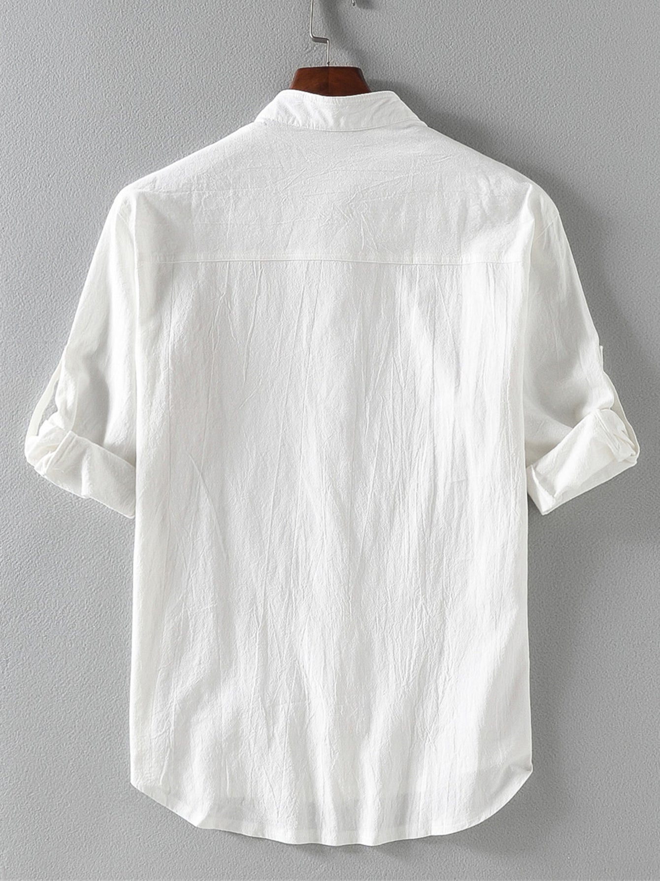 Men's Linen Short Sleeve Shirt for Summer Casual Wear