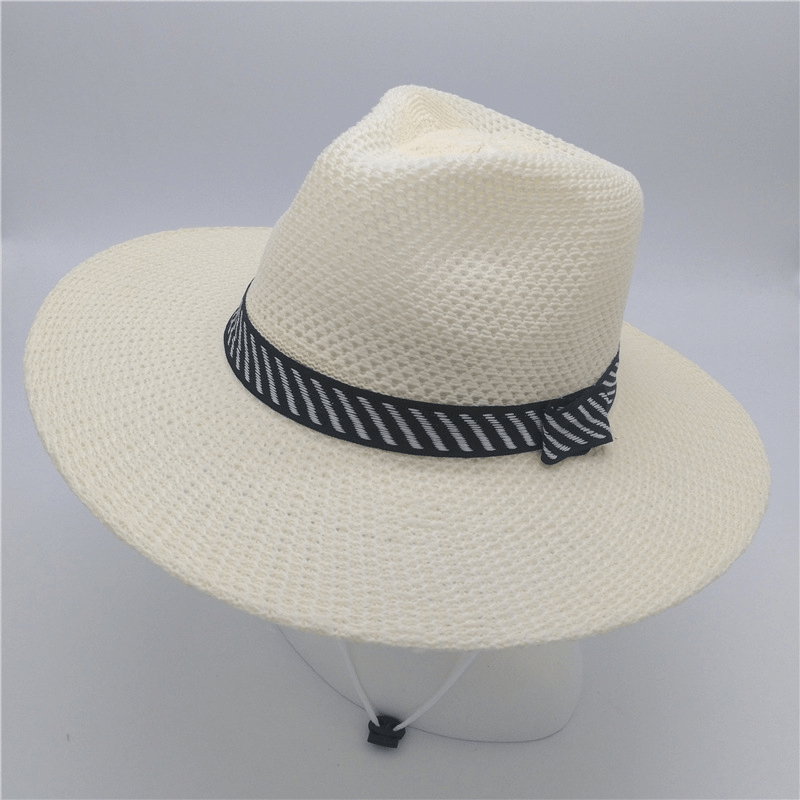 Sun Protection Large Brim Knitted Denim Hat