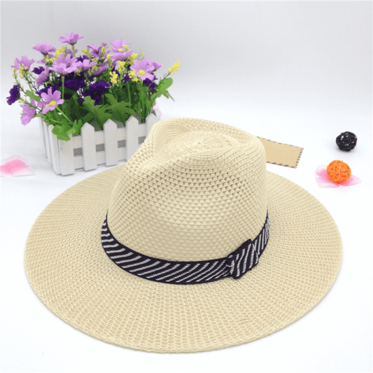 Sun Protection Large Brim Knitted Denim Hat