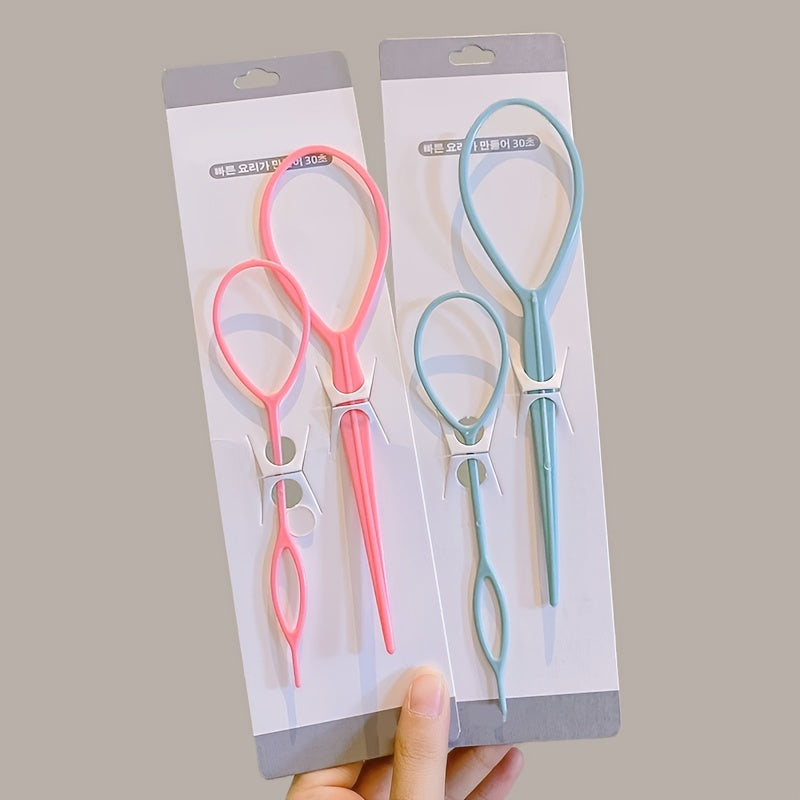 2pcs Hair Twist Styling Bun Maker Foam Shaper Braid Tools Hair Accessories