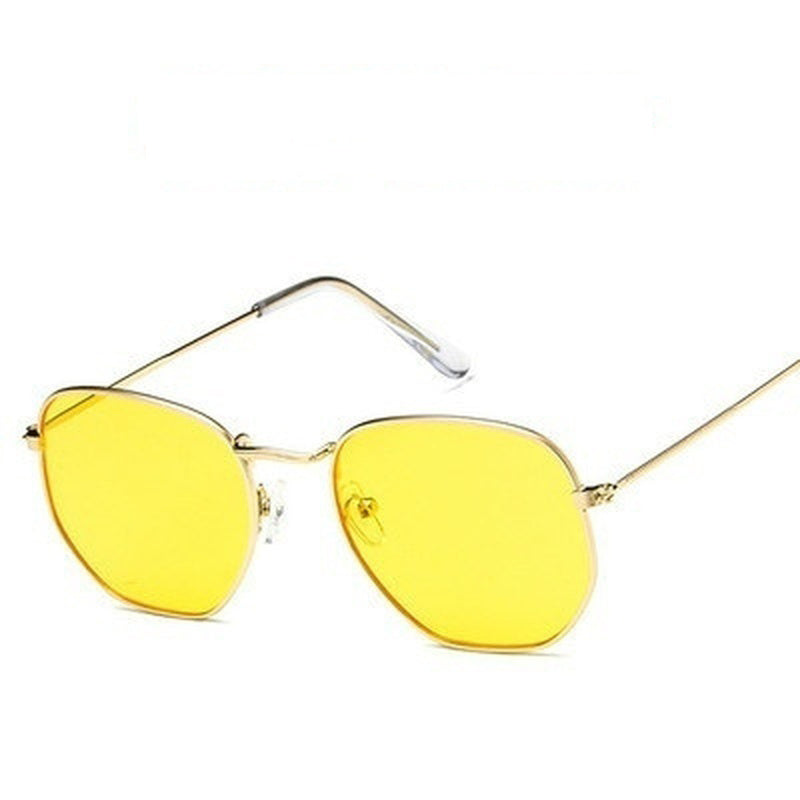 Vintage Square Sunglasses Retro Anti Light Eyewear