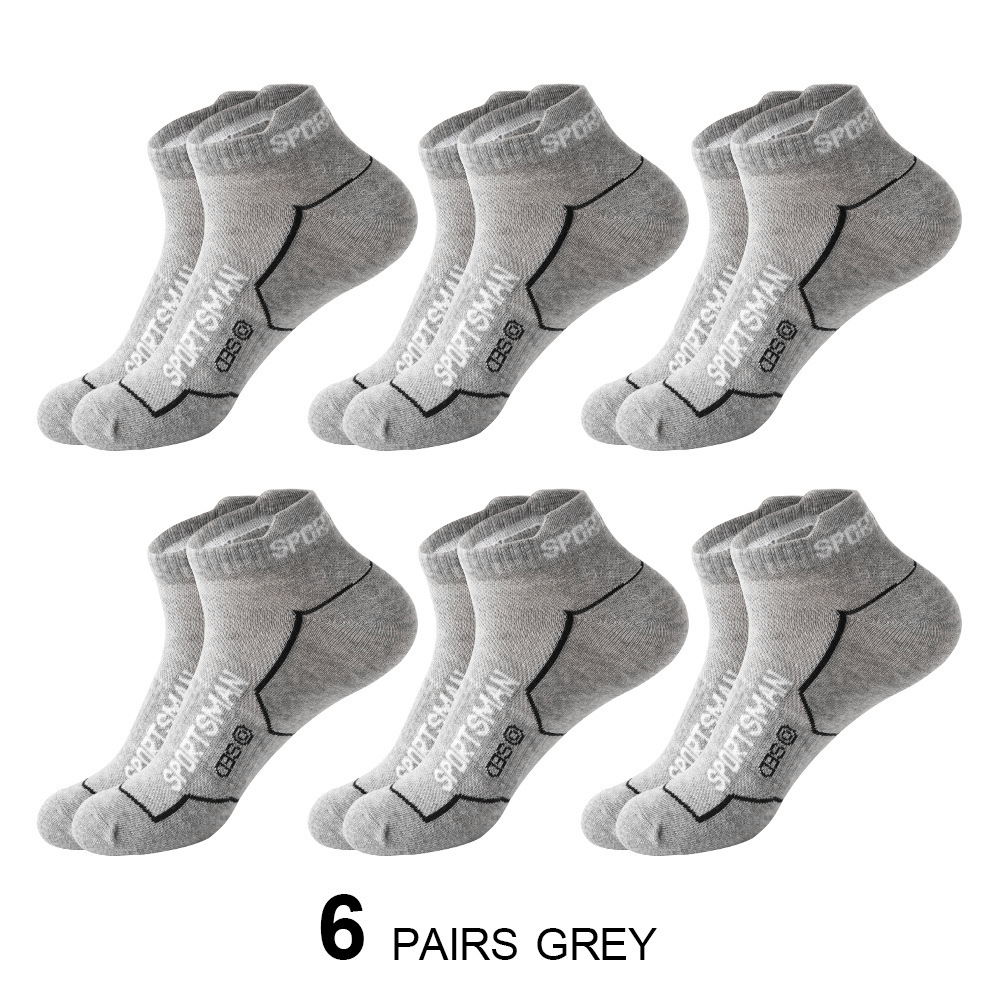 Men's Short Socks Thin Sports Mesh Running Sweat Absorbent Casual Cotton Socks
