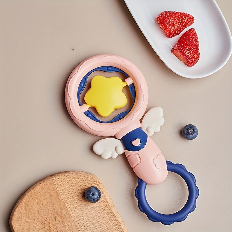 Baby Silicone Hand Grab Shake Rattle Teether Toy 0-6 Months