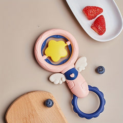Baby Silicone Hand Grab Shake Rattle Teether Toy 0-6 Months