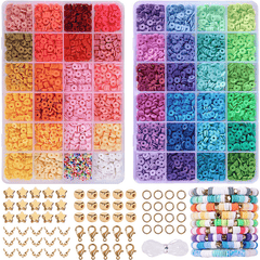 4800pcs Clay Beads For Bracelet Making Kit 48 Colors Girls 8-12 Gift