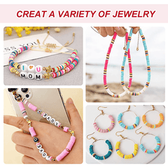 4800pcs Clay Beads For Bracelet Making Kit 48 Colors Girls 8-12 Gift