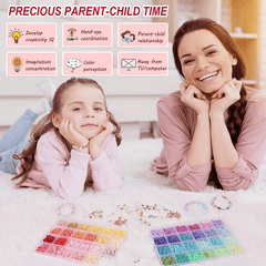4800pcs Clay Beads For Bracelet Making Kit 48 Colors Girls 8-12 Gift