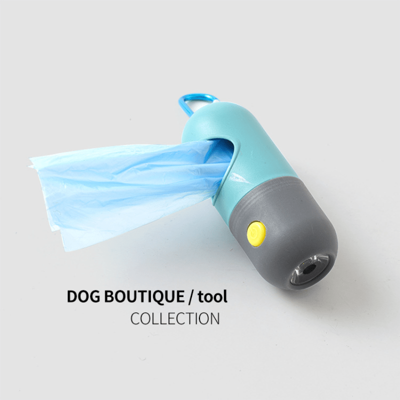 Pet Garbage Bag Dispenser with LED Light