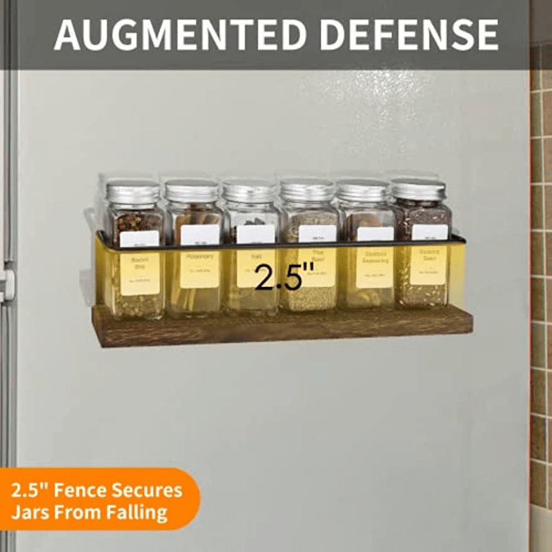 Space Saving Magnetic Spice Rack for Fridge and Microwave