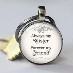 Time Gemstone Keychain Gift For Sister