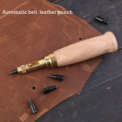 5 4mm Auto Leather Hole Punch 6 Sizes Belt Screw Hole Punch Leather Craft Tools