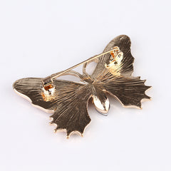 Vintage Butterfly Brooch Insect Coat Pin Baroque Style Clothing Accessory