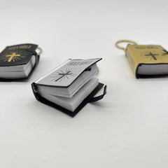 Mini Book Keychain For Men English Christmas Halloween Cross Car Keychain