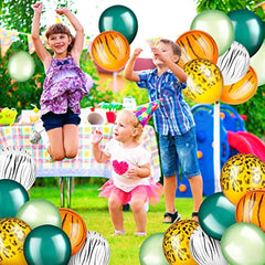 24pcs Jungle Balloons 30 48 Cm Animal Print Balloons
