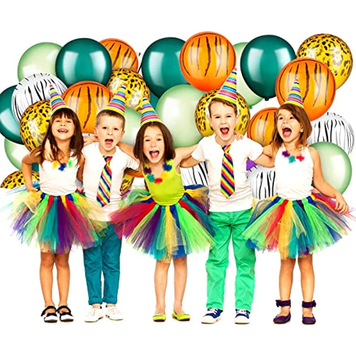 24pcs Jungle Balloons 30 48 Cm Animal Print Balloons
