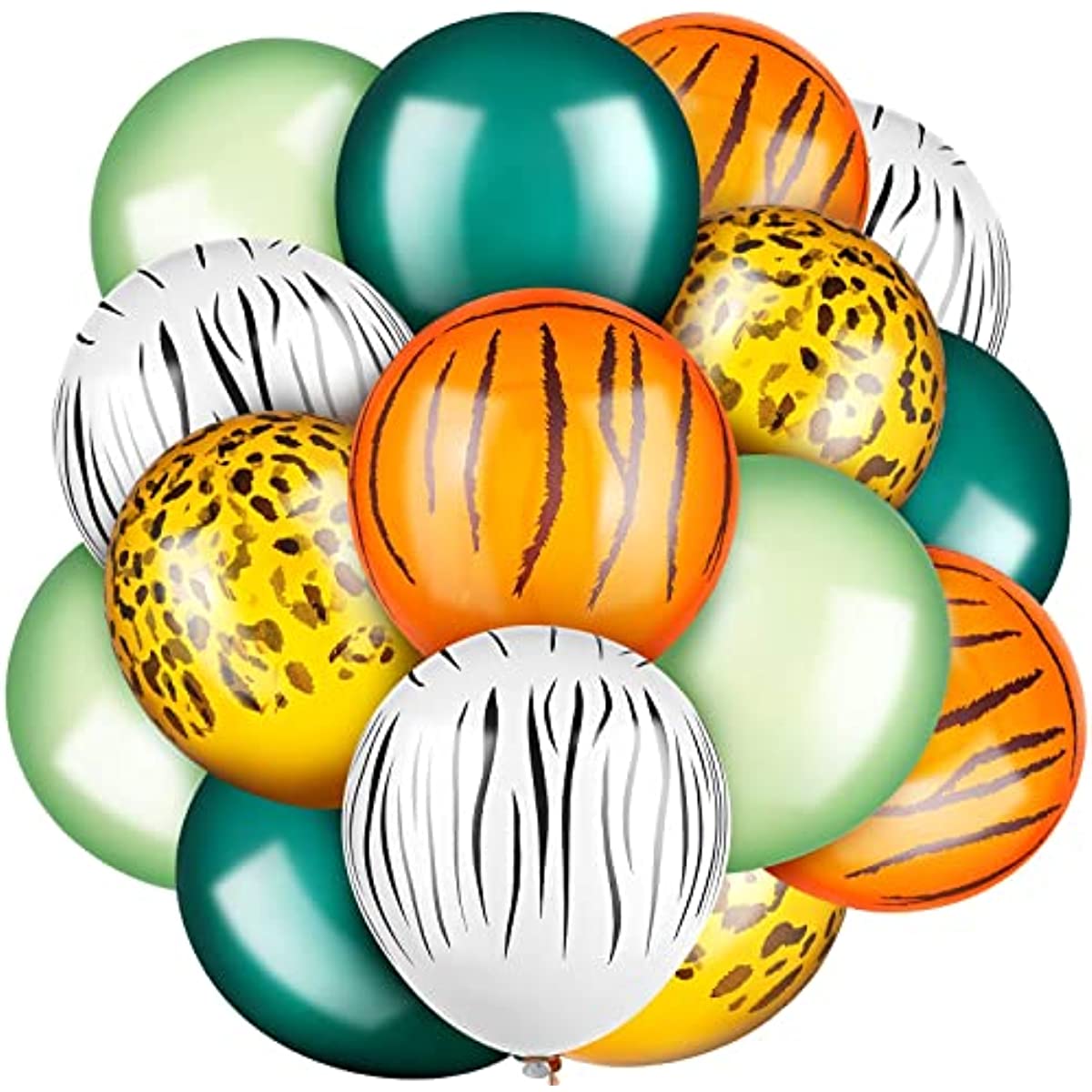 24pcs Jungle Balloons 30 48 Cm Animal Print Balloons