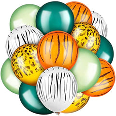 24pcs Jungle Balloons 30 48 Cm Animal Print Balloons