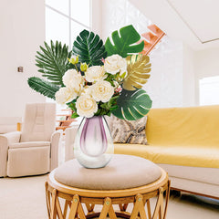10pcs Tropical Palm Leaves for Luau Beach Table Decor
