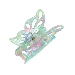 Sweet Acetate Butterfly Hair Claw Women Solid Shark Claw Ponytail Clips